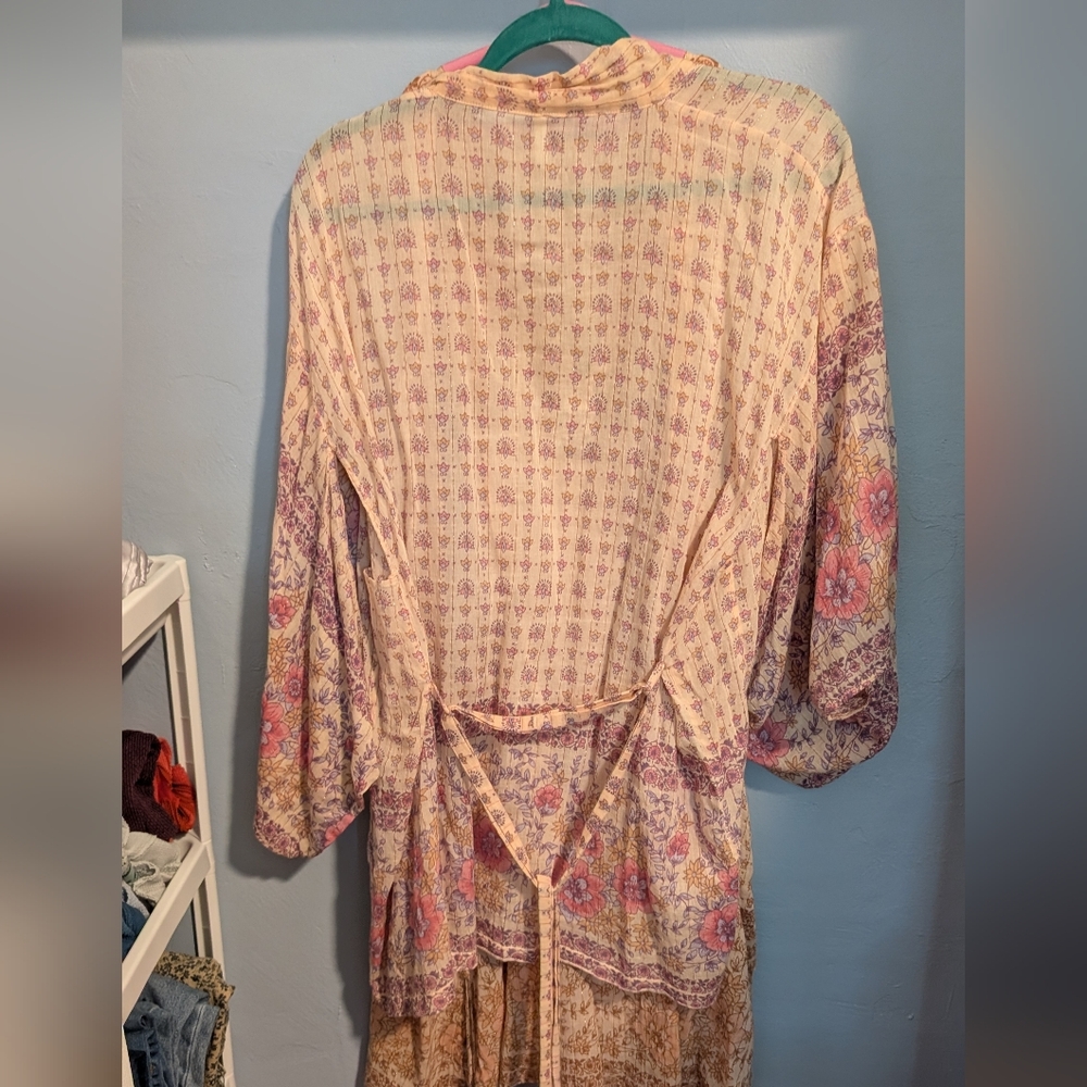 🪄🫰🏼Spell Desert Rose Kimono Boho Festival OS Rare - Picture 6 of 7